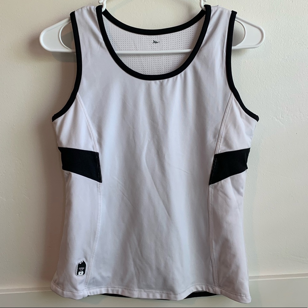 DUC 2-Timer Black & White Reversible Tennis Tank Top